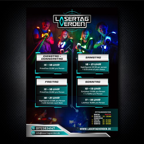 Postal, flyer o impreso propuesta en el concurso por giekstrave