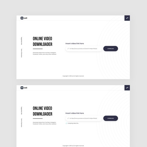 Diseño de VE3 - Simple Video Downloader Website | Google Style de Raptor Design