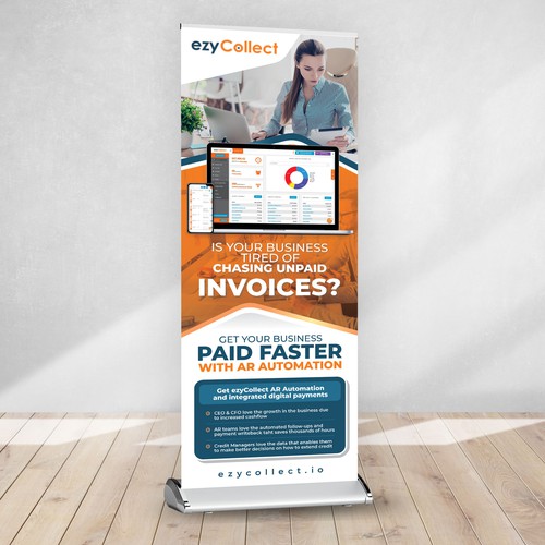 B2B Saas Pull Up Banner for Trade Show Design by Dzhafir