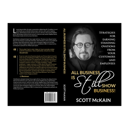 "ALL Business is STILL Show Business!" book cover -- to show the world! Design by ZaraBatool