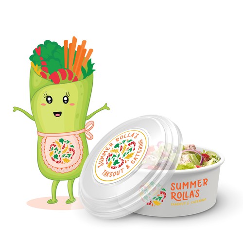 Looking for creative Mascot Logo design for Takeout & Catering Service Design by Keyshod