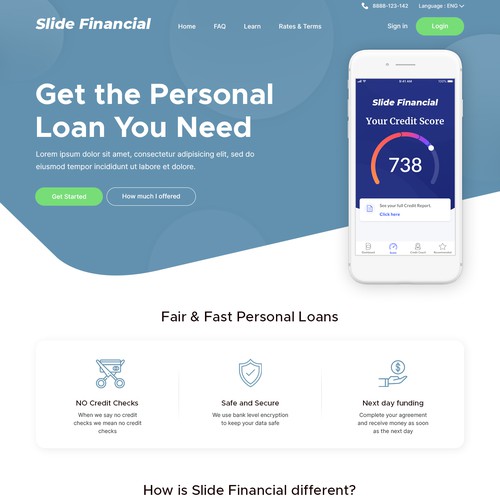 Personal finance website design Design by ♾️e2infinity♾️