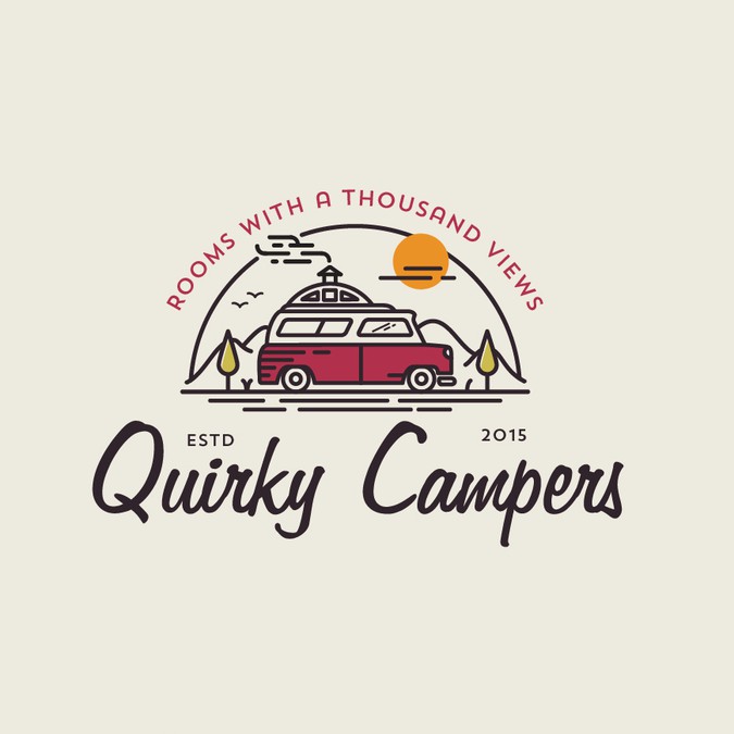 Handcrafted campervan hire business seeks adventurous customers | Logo ...