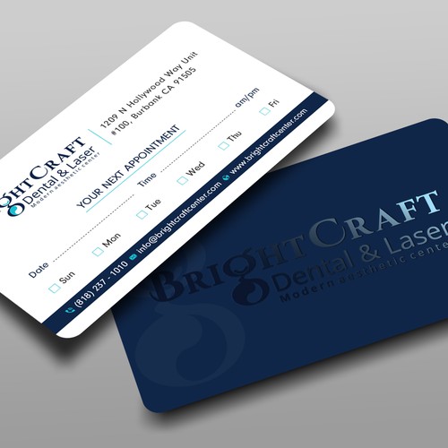 Modern Dental and Medical SPA business card Design by prosenjit_P