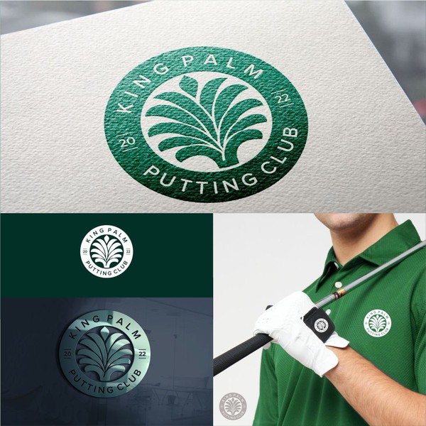 Design by Hyak Saka titled "Design a fun, young golf club logo with a nod to the game's classic roots."