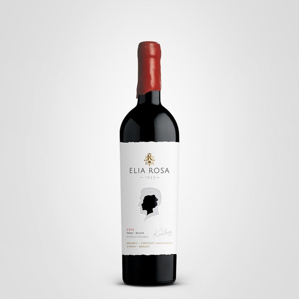 Elia Rosa wine label