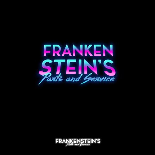 99d: retro inspired neon logo for Frankenstein mechanic! Design by aaroncbmir