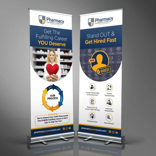 Trade booth banner - 2 panels - education / career coaching | Signage  contest | 99designs