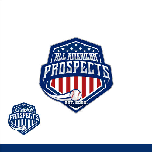 Diseño de All American Prospects Baseball logo design! de Zept'ID99™