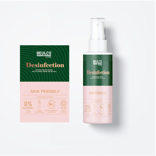 Create a new modern and ecological product label for our disinfectant.  Be brave, risky and provocative Design by ZaagDesign