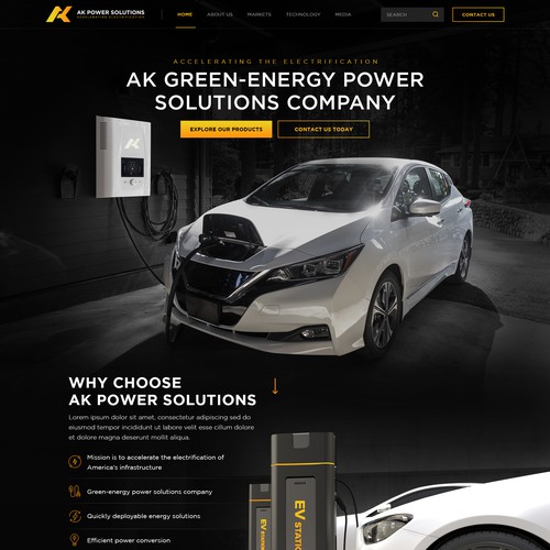 We Need A sharp smart looking Website for a New Energy Company Design by Jasmin_A (AMPLE)