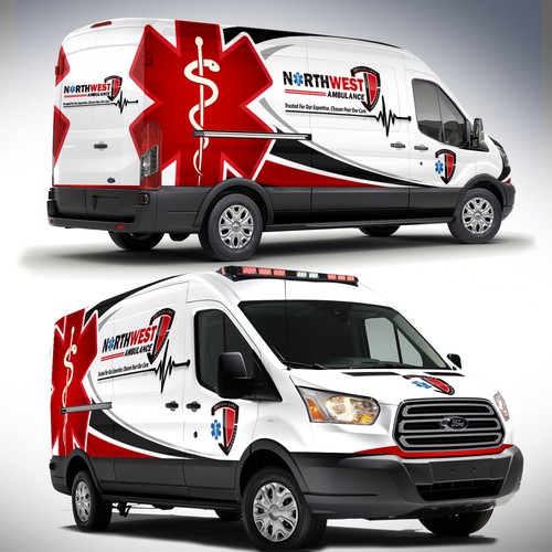 911 Ambulance wrap on sprinter Design by J.Chaushev