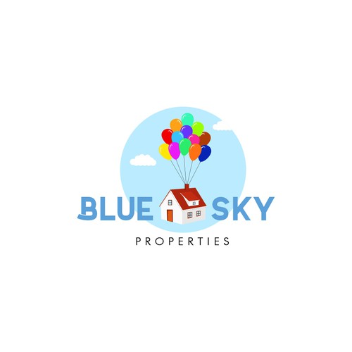 Create a Logo! Blue Sky Properties Design by Drawdesigner