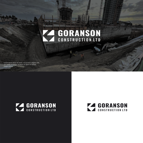 New company logo for booming excavation company. Design by Algozia