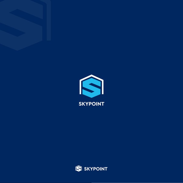 SkyPoint Logo Concept – Modern Symbol of Growth