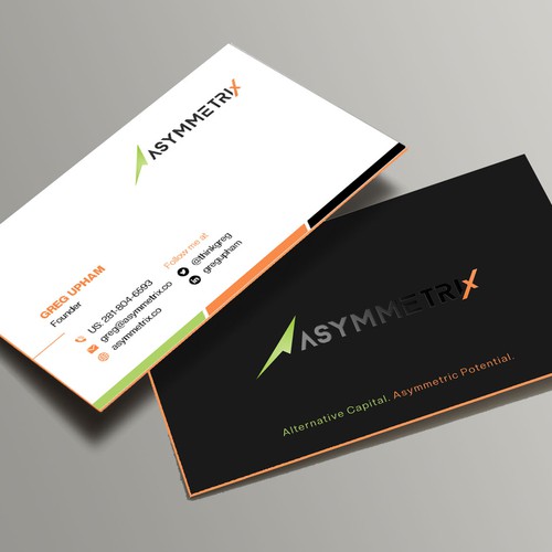 Design a cool, edgey but sophisticated business card for an alternative investment firm. Design von Xclusive16