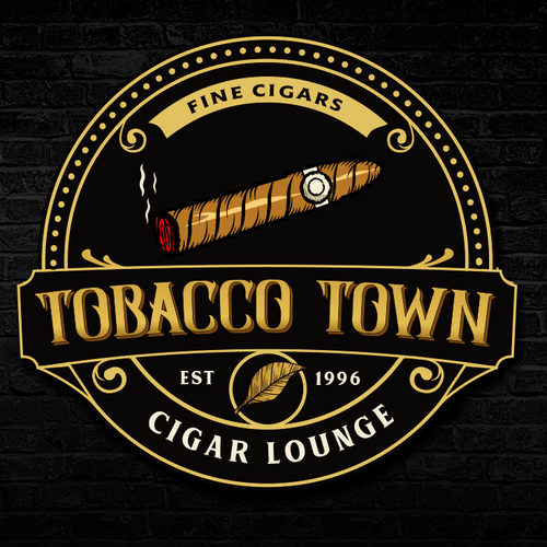 Cigar Lounge Logo Design and Identity Design by Agenciagraf