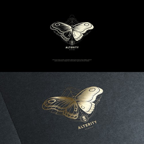 A Detailed Moth logo for a 3D printing and Design company Diseño de capitalkultur