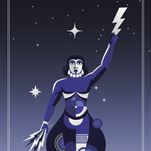 Design by Melaine Berthelot titled "A graphic illustration of a Greek poem"