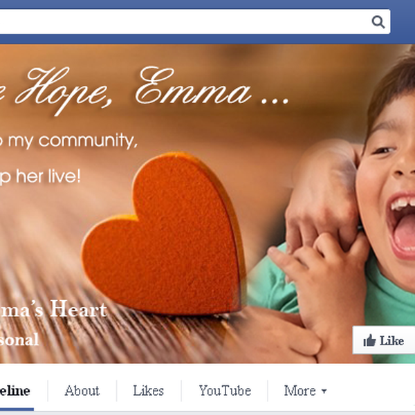 Design by skineth titled "Facebook cover for Emma's Heart"