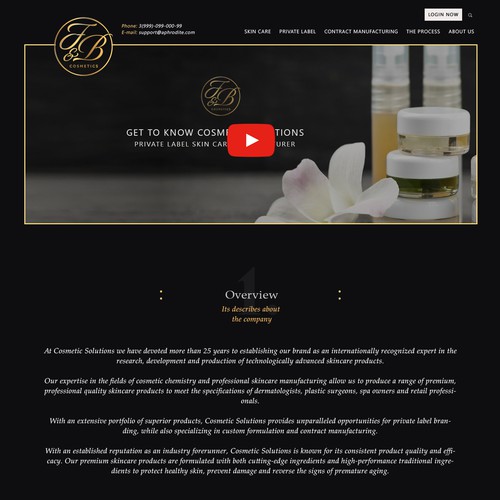 Design di Black & gold themed website design di sandy#ogma