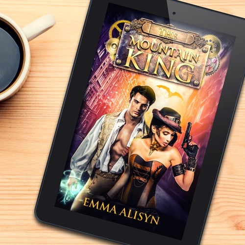 Futuristic dragon steampunk romance Design by Sanja G.