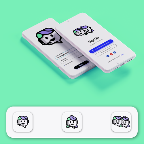 Logo and Avatar Design for AI Interview Assistant Startup Design by A&E creative™