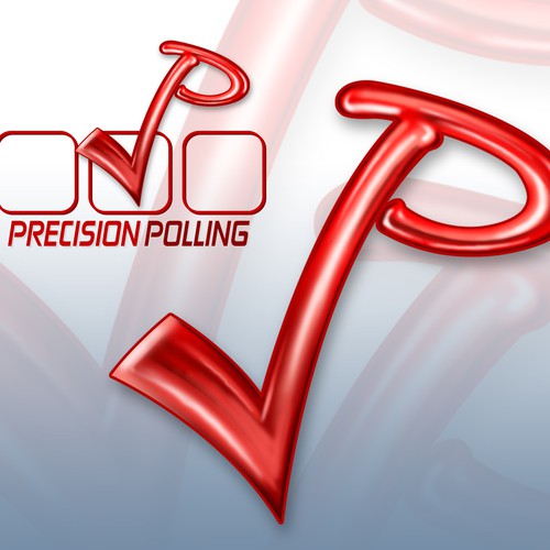 Precision Polling Logo Design Design by DeloreanMike