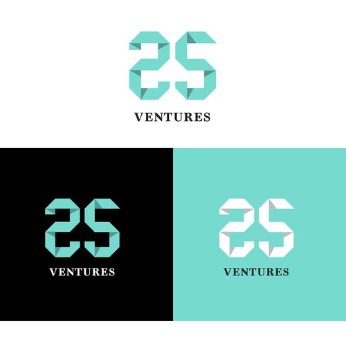 Creating an innovative new logo for 25 Ventures. Design by Janis Straut