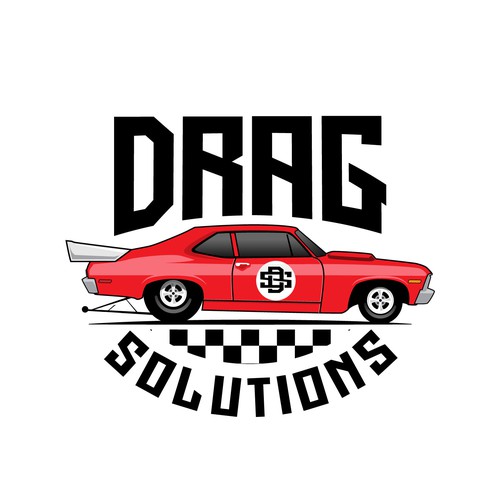 Drag Solutions needs a powerful logo for the drag racing world! Design by AlarArtStudio™