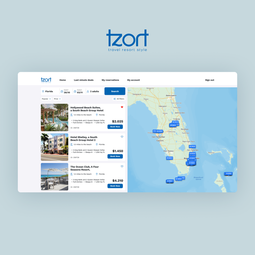 Design a User Interface for a Travel Company Design by Belozorov