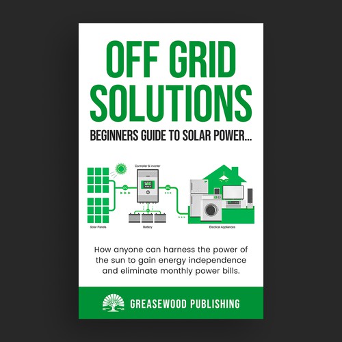 Off Grid Solar book cover for beginners Diseño de Erudite™