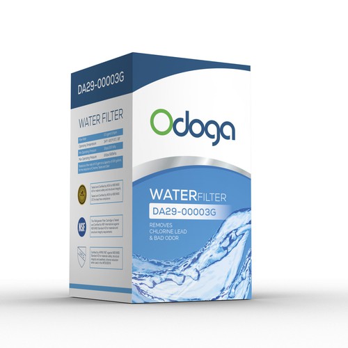 Looking for modern & luxurious redesign of water filter packaging Design by syakuro