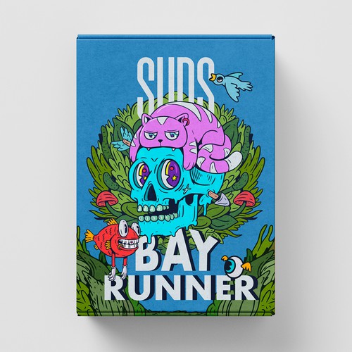 SUDS™ Bar Soap Packaging with Custom Illustrations - 5 Box Series Design by Kate Design ❤️