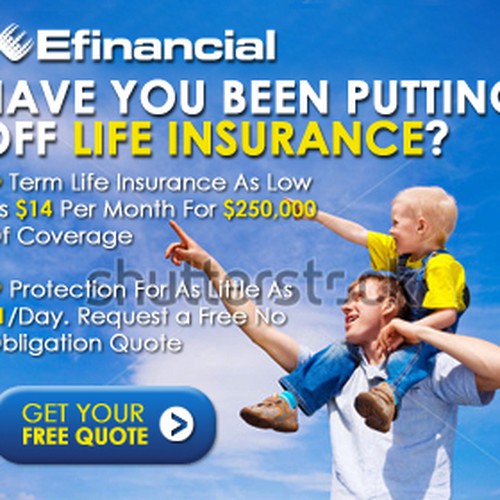 WANTED: New Banner Ad for Free Life Insurance Quotes | Banner ad contest