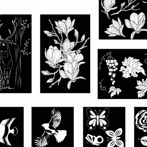 Design the most beautiful stencils! Design by Yuliia Lestes