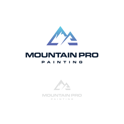 High-end, tech-focused Colorado painting company brand package Design by MD Design99