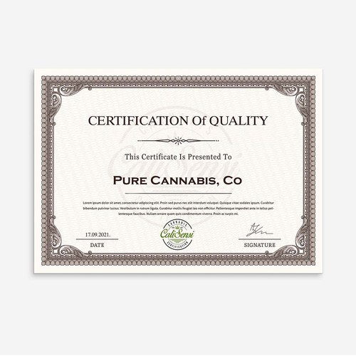 Design di "CaliSensi" Certification Logo for Craft Cannabis di Bea1990