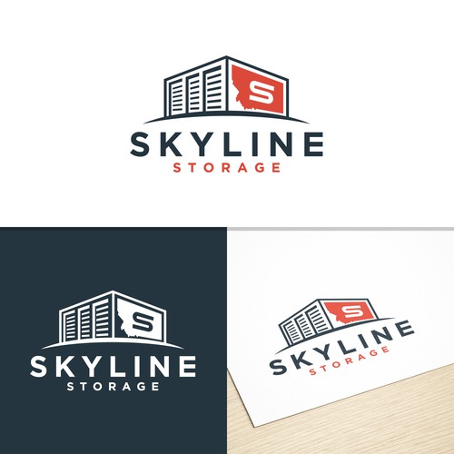 Eye Catching Logo for SKYLINE STORAGE Design by rrrdesign24