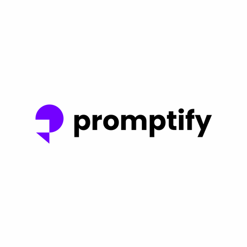 Modern, Simple and Sleek Logo for Promptify.com Design by - harmonika -