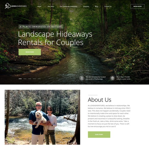 LoveAdventures Website Design by Obizzy