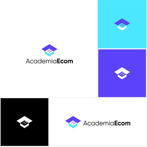Academia Ecom - Logo For Online Ecommerce Learning Center Design by @fakfokhufu