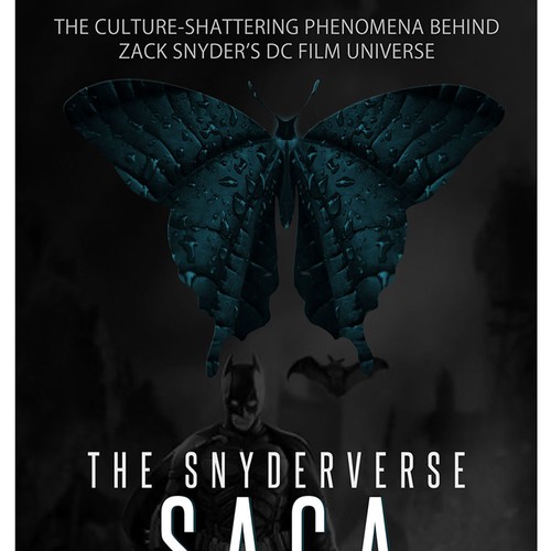 Cover for book on the culture-shattering phenomena behind Zack Snyder’s DC film universe Réalisé par BethLDesigns