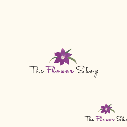 Modern elegant flower shop logo | Logo design contest