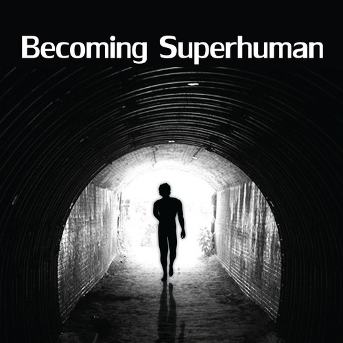 "Becoming Superhuman" Book Cover Diseño de Cornellie