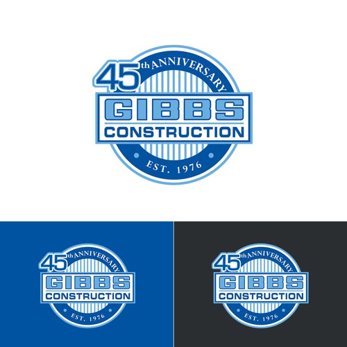 Modern & Creative Logo for our Construction Company 45th Anniversary Design by Grapìkal