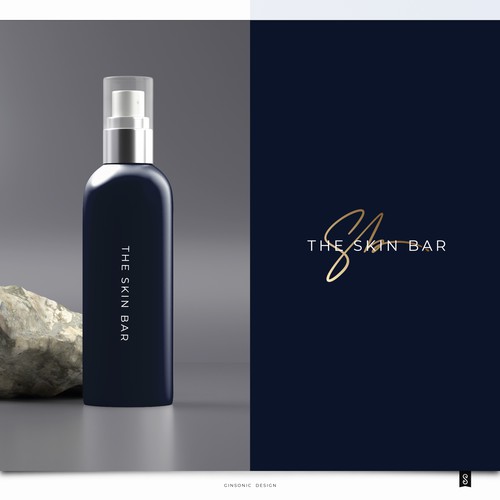 "Create a Luxe, On-Trend Logo for The Skin Bar at O2Lux – Where Beauty Meets Innovation!" winning 3D