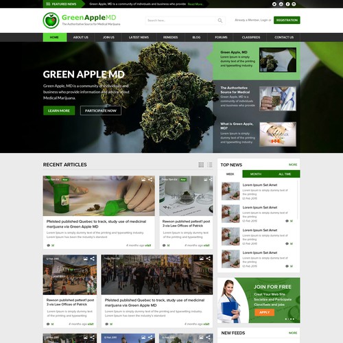 Create Green Apple MD's web design! Design by OMGuys™