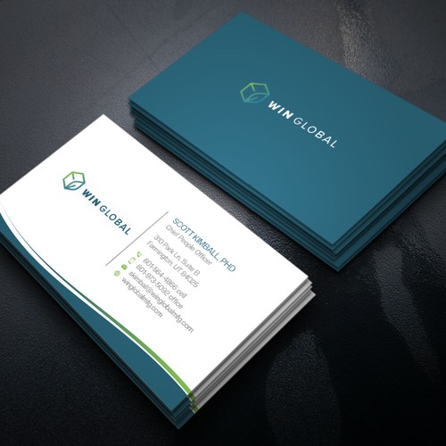 WIN Global Business Card Design-ontwerp door Xclusive16