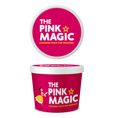 Cleaning paste packaging design Design by Leila Amorim